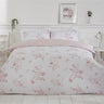 Sustainable Sadie duvet cover featuring delicate floral print and paisley reverse