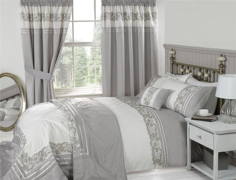 A luxurious Chantilly filled cushion featuring intricate lace embroidery, perfect for achieving a sophisticated French boudoir aesthetic