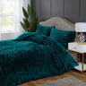 Elegant bed adorned with the Rabbit Faux-Fur Duvet Set, creating a sanctuary of comfort and style