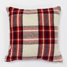 Natural-coloured Highland Check Filled Cushion, 43x43cm, showcasing a traditional woven check pattern that creates a welcoming and timeless atmosphere in any living space