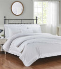 Richmond Cushion in blue and white stripe pattern with piping detail