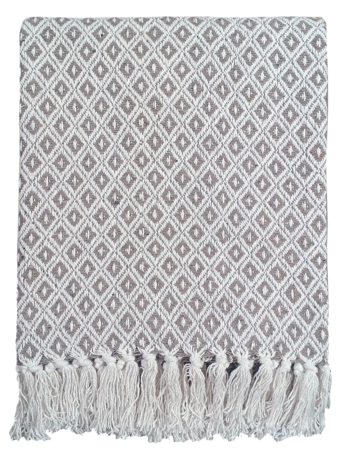 Stylish Eden Cotton Throw highlighting eco-conscious recycled cotton and modern geometric pattern for versatile home decor