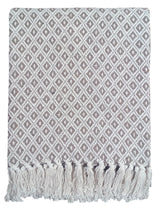 Stylish Eden Cotton Throw highlighting eco-conscious recycled cotton and modern geometric pattern for versatile home decor