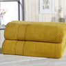 Six-piece royal velvet towel set comprising two face cloths, two hand towels, and two bath towels, all featuring a velvet textured design