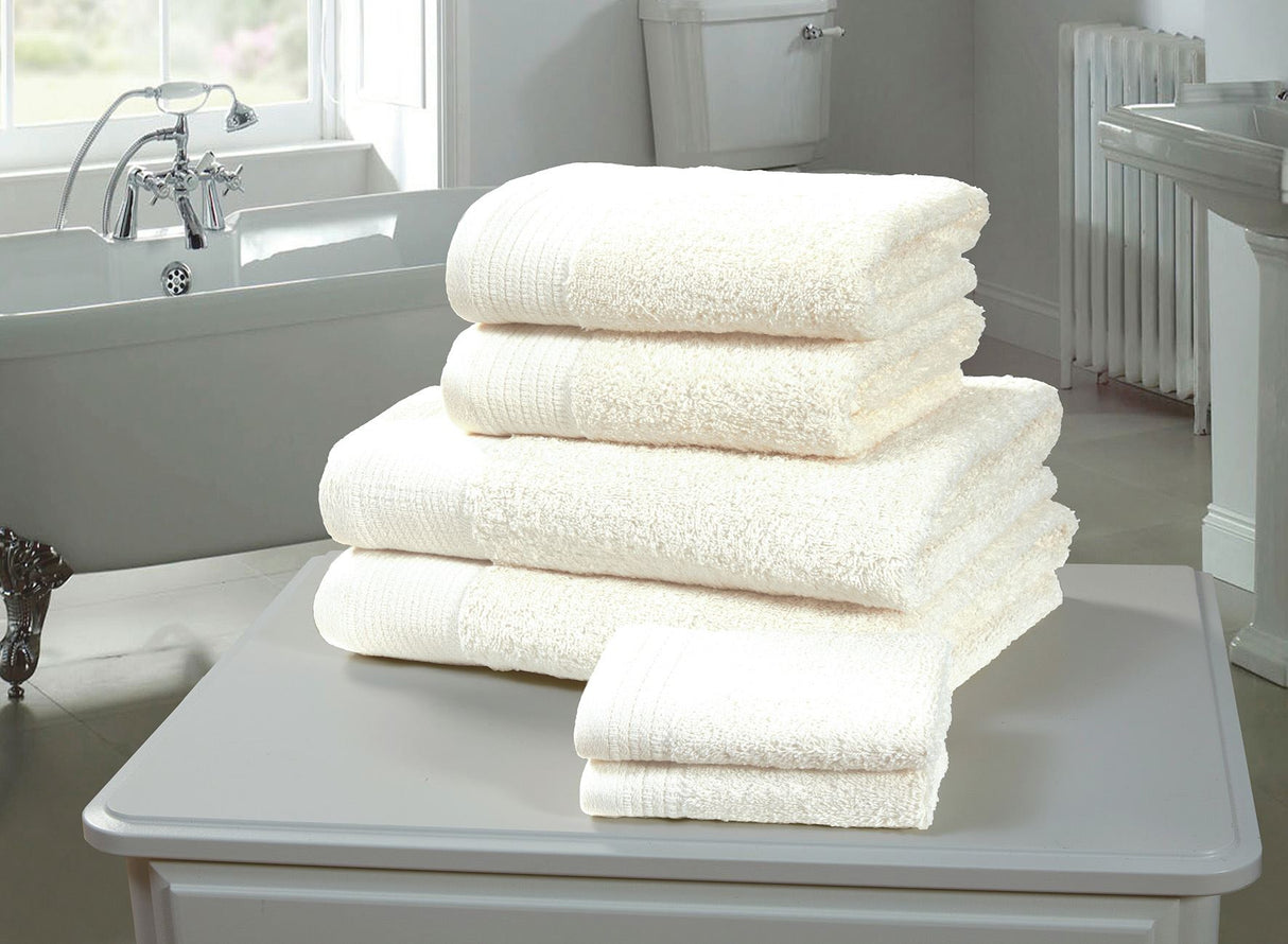 Happy Home 100% Cotton 600GSM Bath Towel White, Soft and Absorbent Luxury Towel for a Relaxing Bath Experience