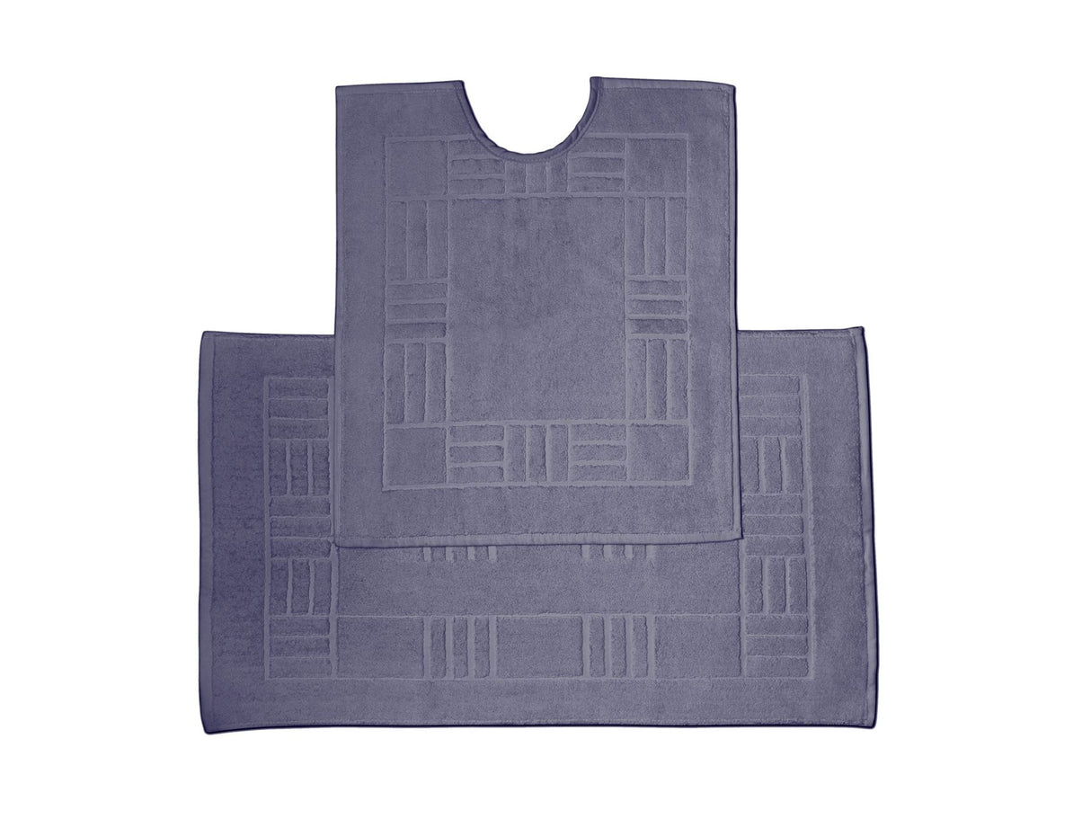 Happy Home 100% Cotton 600GSM Pedestal Mat Denim towel made from soft and absorbent 600gsm cotton 
