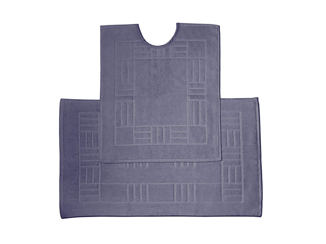 Happy Home 100% Cotton 600GSM Pedestal Mat Denim towel made from soft and absorbent 600gsm cotton 