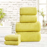 Two plush waffle bath towels, 70x120cm, designed for ultimate comfort and rapid drying