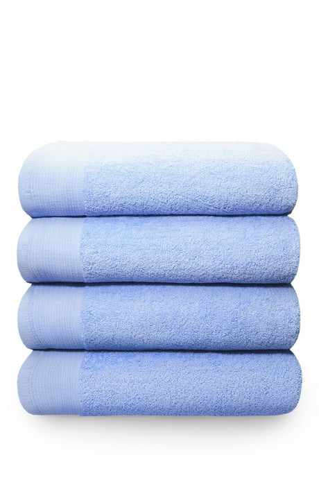 High-quality, super soft and absorbent 100% cotton 600GSM blue sheet