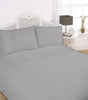 Superking Sorrento bedding set featuring delicate lace trim across the duvet cover and pillowcases, with button closure