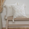 Decorative Juniper Tufted Filled Cushion adding sophistication and comfort to a modern living space