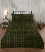 All sizes of Angus Stag duvet sets made from 100% brushed cotton with fully reversible design