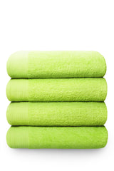 Luxurious Happy Home Lime Bath Mat made from 100% combed cotton