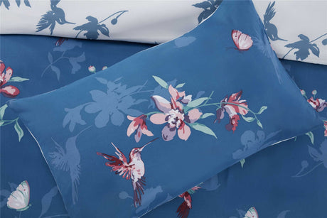 Easycare, non-iron duvet set with popper closures and versatile reversible design for stylish bedroom decor