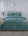 Luxury Check Teddy Duvet Set