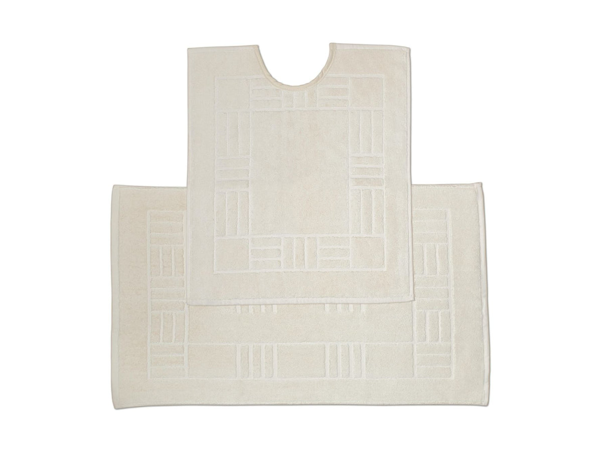 Happy Home 100% Cotton 600GSM Pedestal Mat Biscuit made from soft, absorbent 100% combed 600gsm cotton 