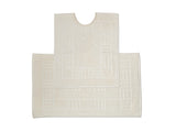 Happy Home 100% Cotton 600GSM Pedestal Mat Biscuit made from soft, absorbent 100% combed 600gsm cotton 