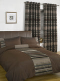 Eyelet header curtains with a touch of sparkly lurex thread