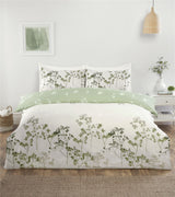 Reversible Shadow Complete Bedding Set including duvet cover, fitted sheet, and pillowcases in elegant floral design