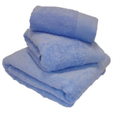 Luxuriously soft and absorbent 100% cotton bath sheet in vibrant blue
