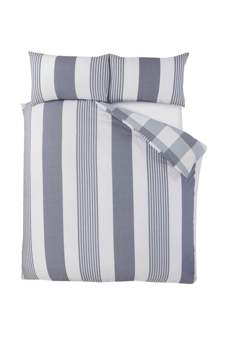Single size duvet cover with matching pillowcase featuring sustainable materials and contemporary design