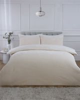 Luxury Waffle Fleece Duvet Set