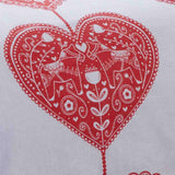 Scandi Heart Brushed Cotton Duvet Set