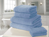 Soft fluffy 100% pure cotton bath sheet with matching woven border detail