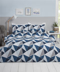  Abstract triangle design in shades of blush pink and grey 