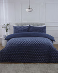 Diamond Cut Velvet Duvet Set