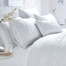 A stunning Papillon Boudoir Cushion adorned with 3D butterfly embroidery in blush pink for a delicate touch