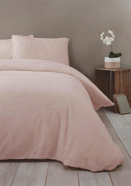 Complete your bedroom with the Teddy Fleece Duvet Set collection, including matching pillowcases