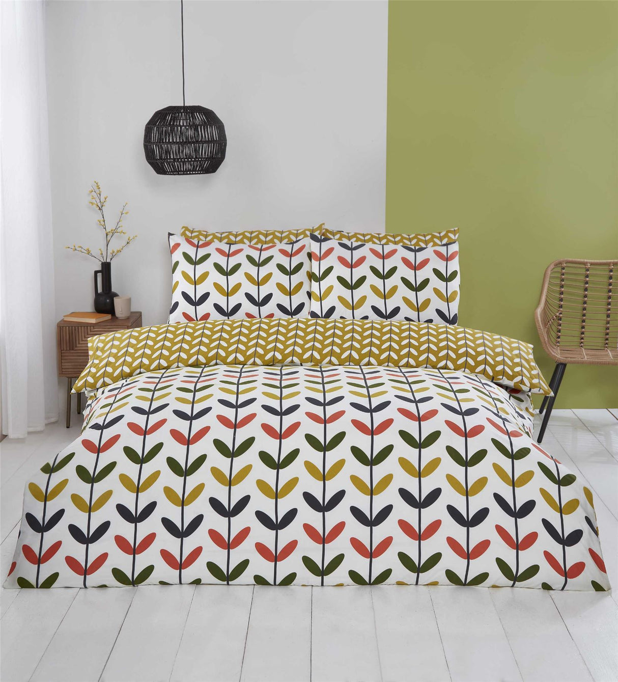 Luxurious Jules Reversible Duvet Set featuring vibrant colours and soft, easycare fabric