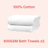 Elegant 200 Threadcount cotton quilt cover displaying crisp white colour and smooth fabric finish for a restful sleep environment