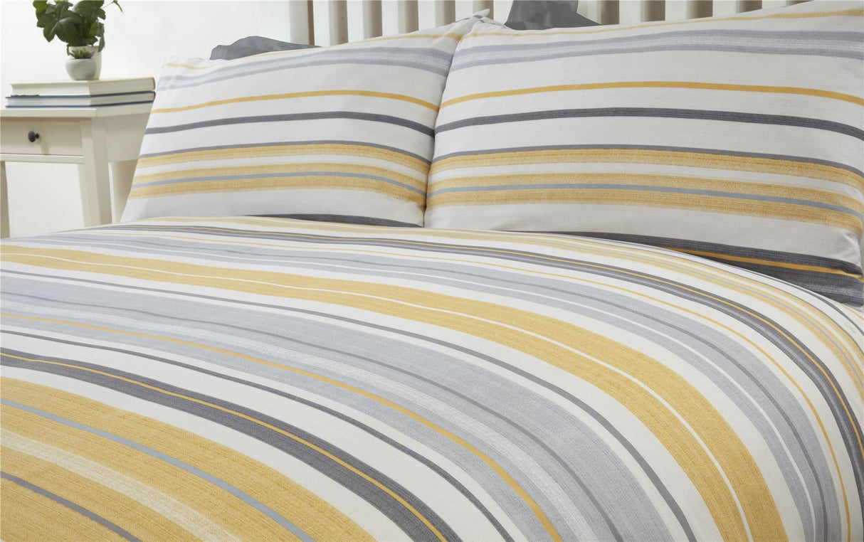 Textured Stripe Duvet Set for a Simple and Sophisticated Bedroom Decor