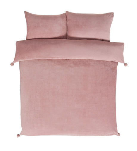 Luxurious Pom Pom Fleece Duvet Set featuring soft, cozy fabric with playful pom pom accents for stylish bedroom comfort