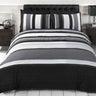 Stylish Detroit Duvet Set featuring complementary banded stripes in modern design