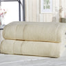 Luxurious royal velvet bath towel with velvet textured design and matching border