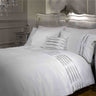Glamorous boudoir cushion featuring glittering diamantes and intricate pintuck detailing