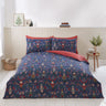 Soft and plush microfibre Nutcracker duvet cover displaying a colourful holiday scene with traditional nutcracker figures