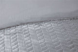Chevron Faux Fur Duvet Set
