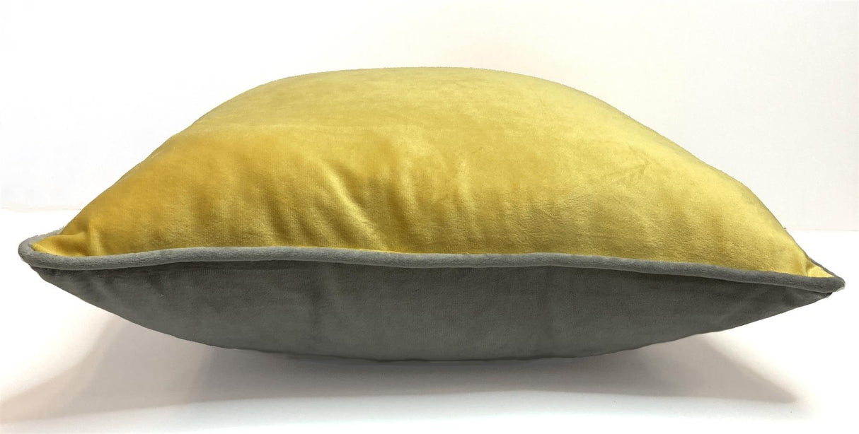 Piped Velvet Filled Cushion 43X43Cm