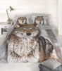 Fantastic wild wolf design duvet cover set with matching pillowcases 