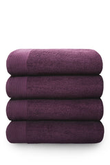  Damson pedestal mat with 600gsm cotton, soft to touch and durable