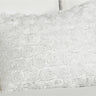 Complete presentation of the Limoges boudoir cushion showcasing its floral charm and stylish ruffle trim in a sophisticated setting