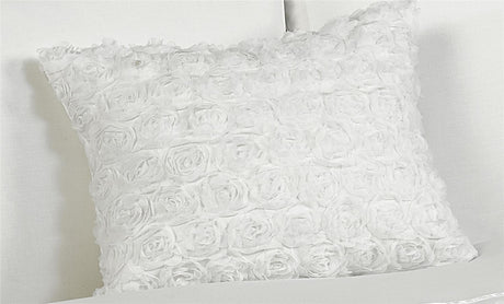 Complete presentation of the Limoges boudoir cushion showcasing its floral charm and stylish ruffle trim in a sophisticated setting