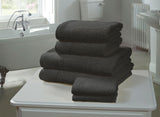 Thick and durable 600gsm cotton bath towel in stylish grey shade