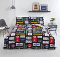 TfL London signs duvet cover set with retro underground signs