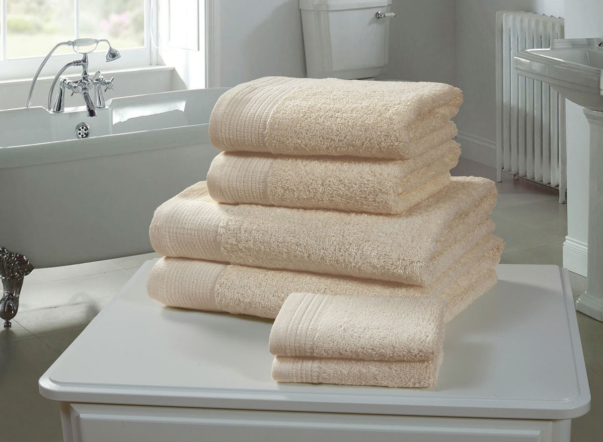 High quality 100% cotton biscuit bath towel with thick, durable pile
