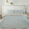 Beautiful blue floral print on Daisy Duvet Set with reversible design and easycare fabric